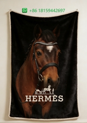 Hermes Throw Blankets